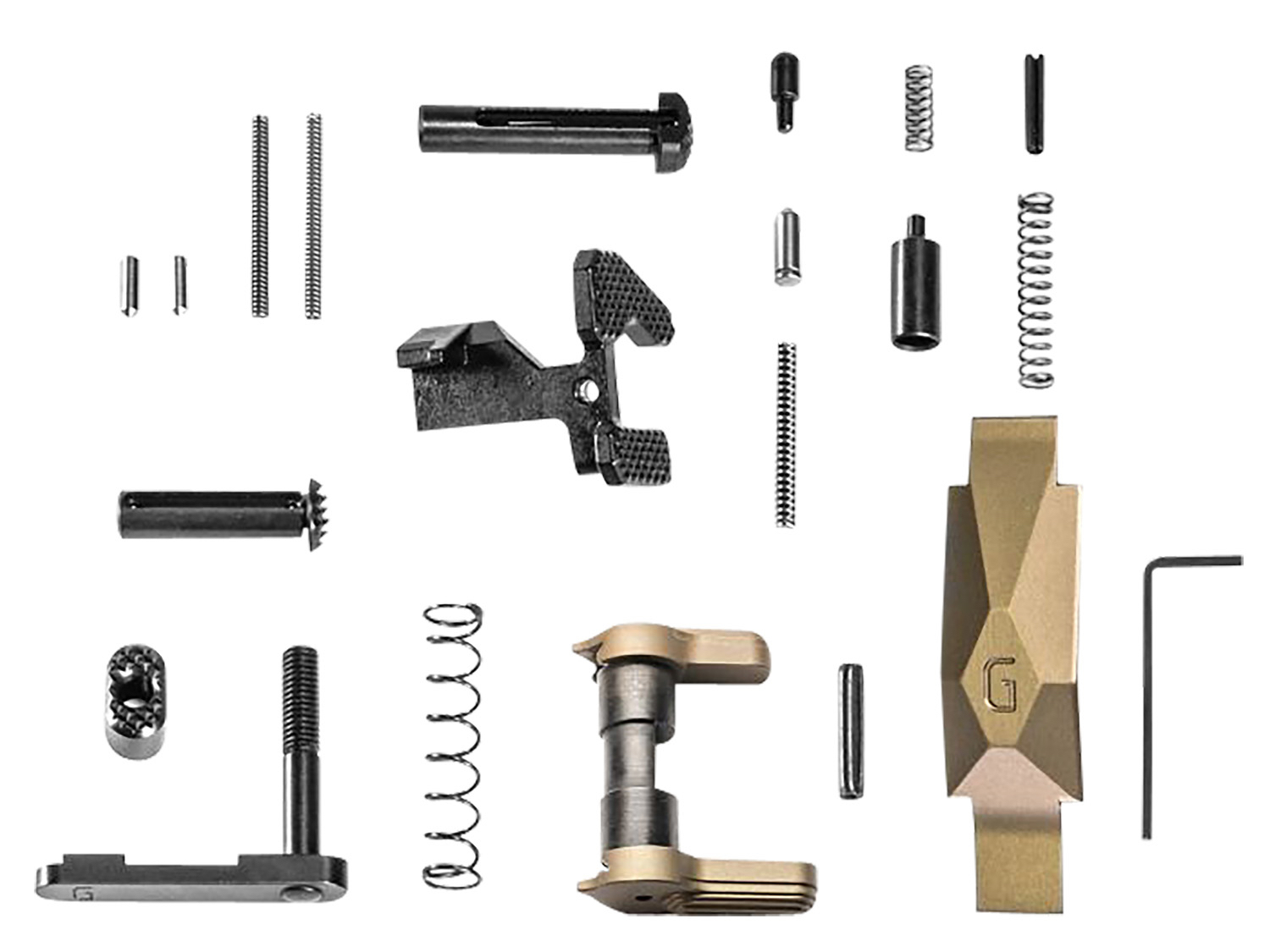 Geissele Ultra Duty Lower Parts Kit DDC, Ambi Safety, Oversized Bolt Release/Catch