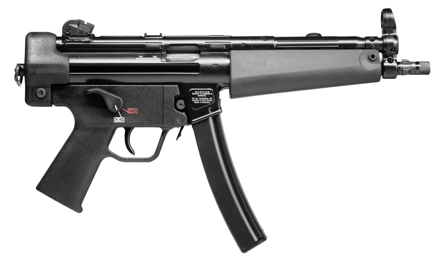 H&K 81000477 SP5 9mm Luger Caliber with 8.86 Barrel, 30+1