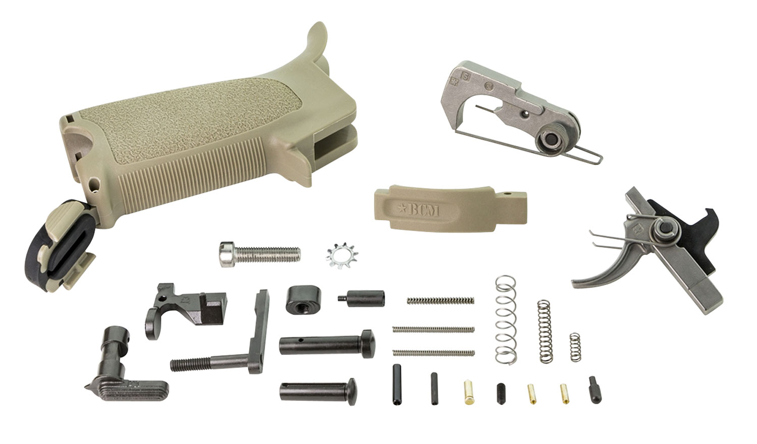 Bravo Company Manufacturing BCMGUNFIGHTER AR-15 Enhanced Lower Parts Kit - FDE