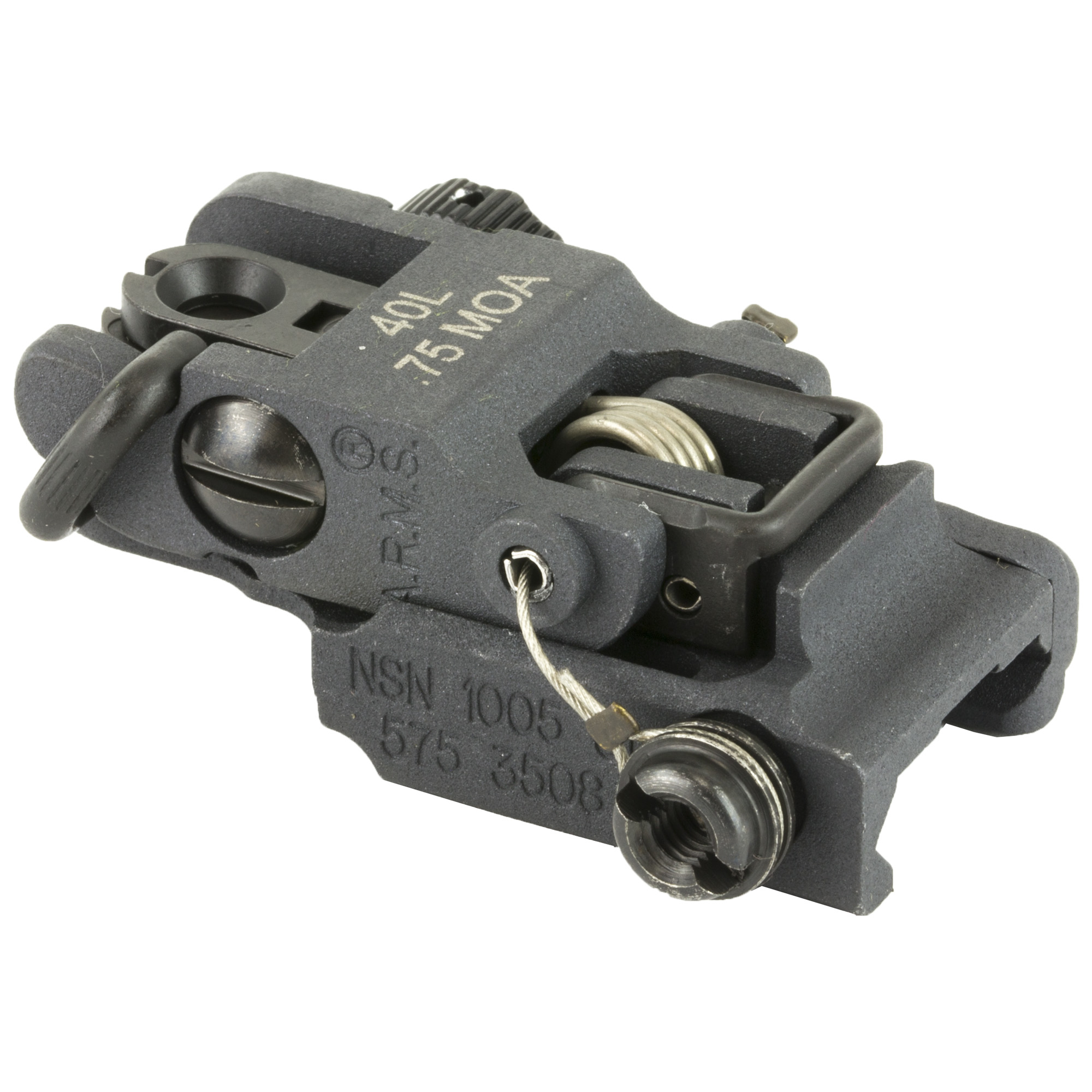 A.R.M.S. #40-L Low Profile Flip-up Rear Sight (BUIS)