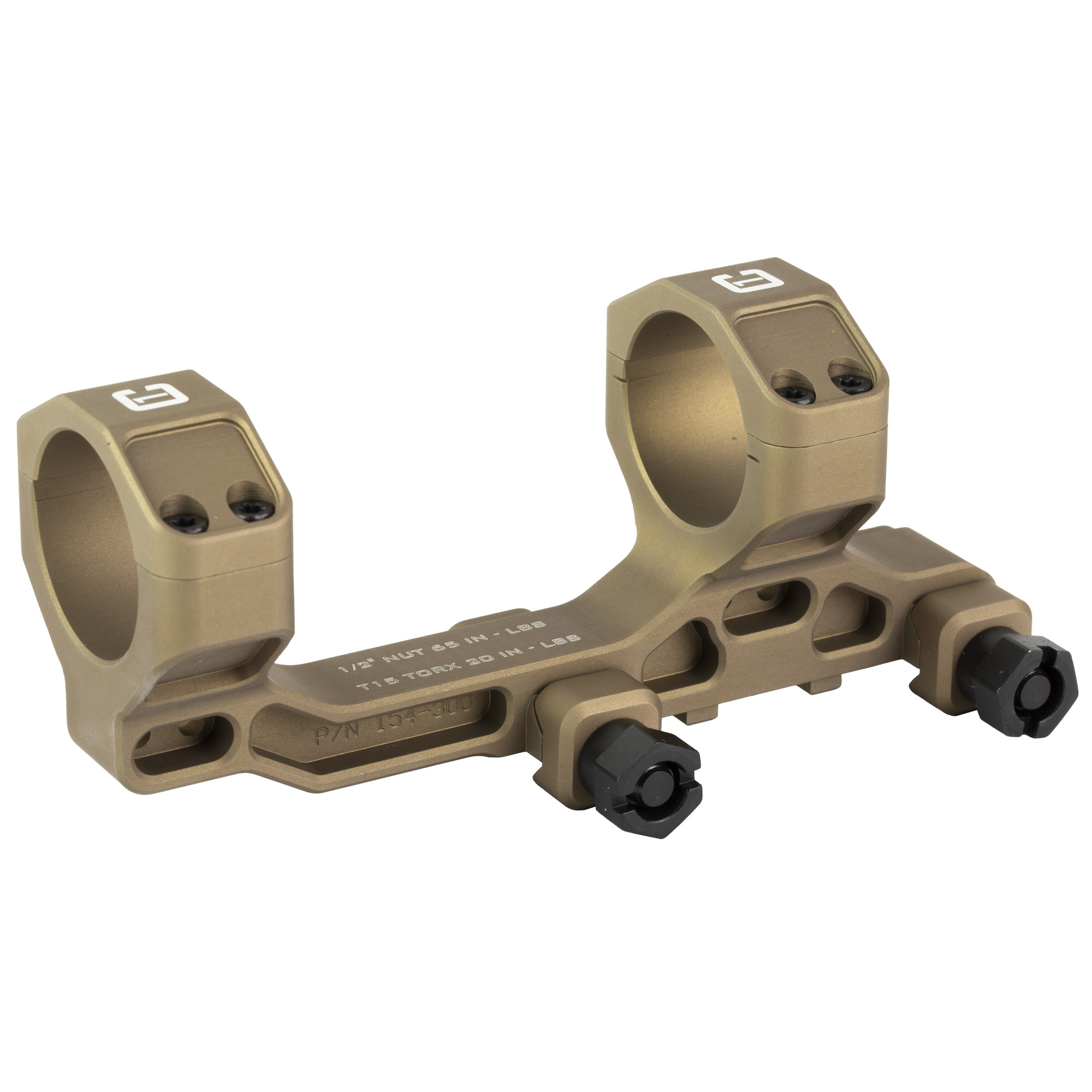 Badger Ordnance C.O.M.M. 30mm 1.54 Tan Mount 154-300
