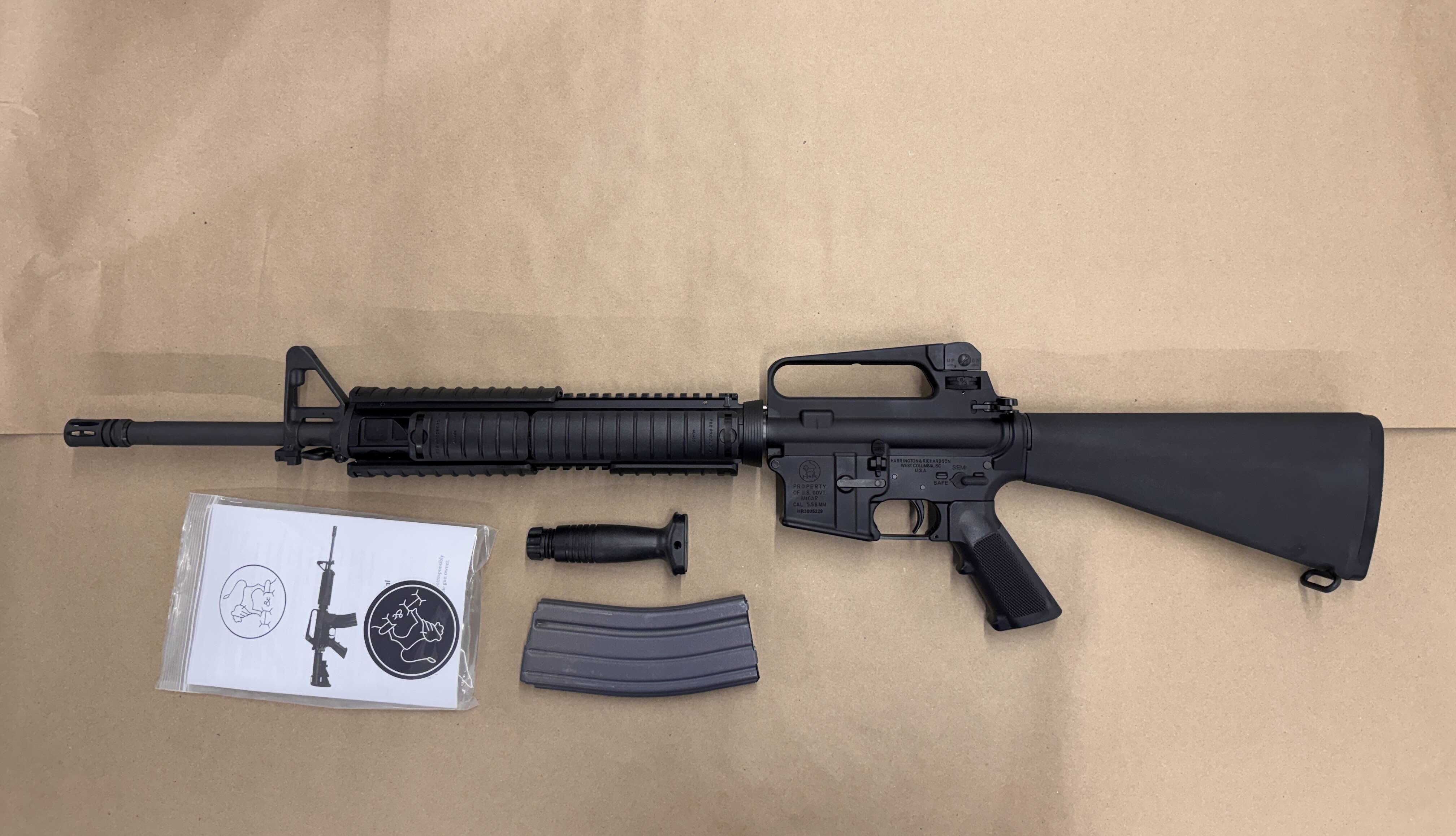 H&R M16A2 20 556 30RD BLACK WITH M5 RAS