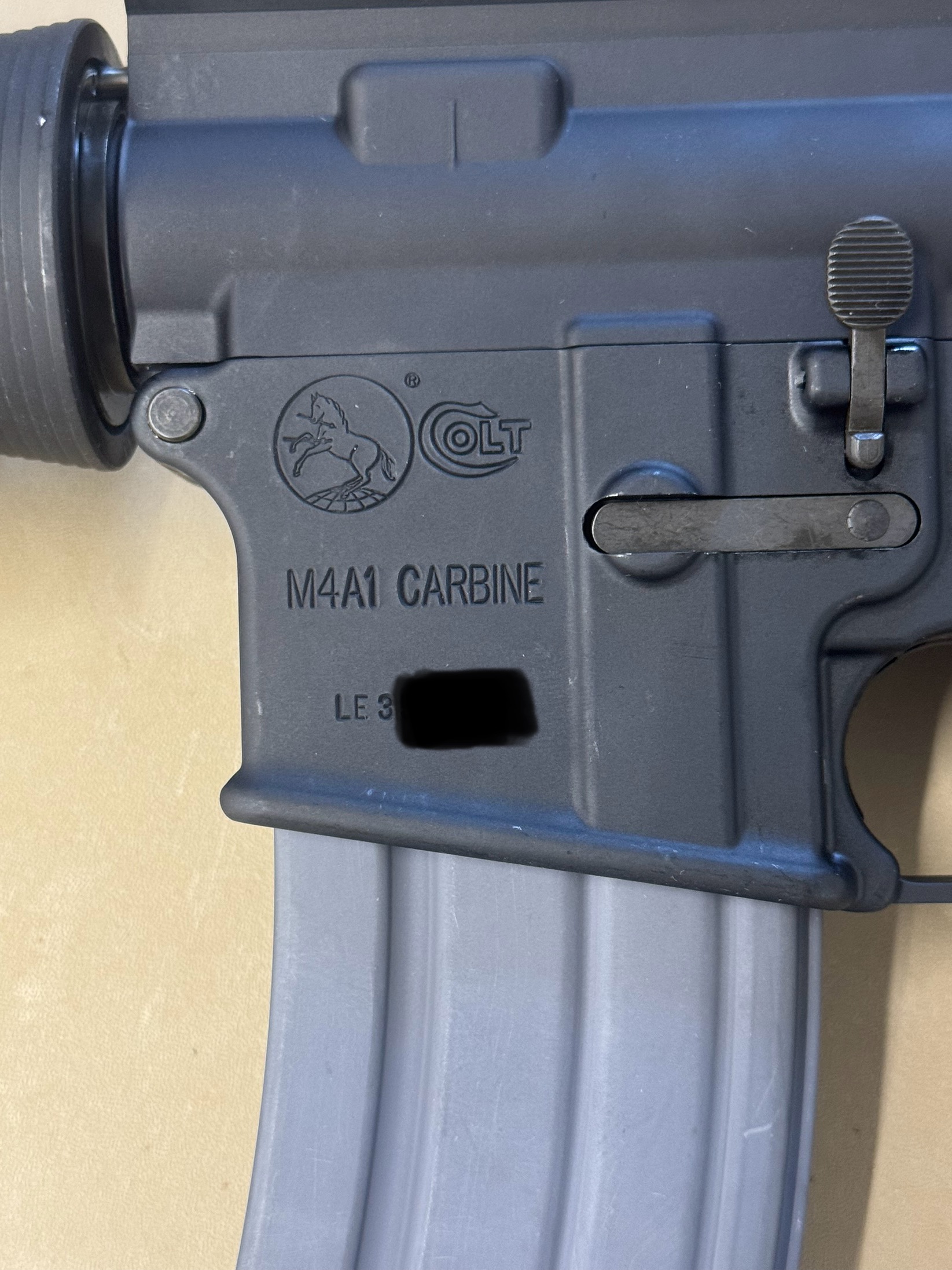 16 COLT HEAVY BARREL M4A1 ROLL MARKED RIFLE (NO QR CODE) LE PREFIX