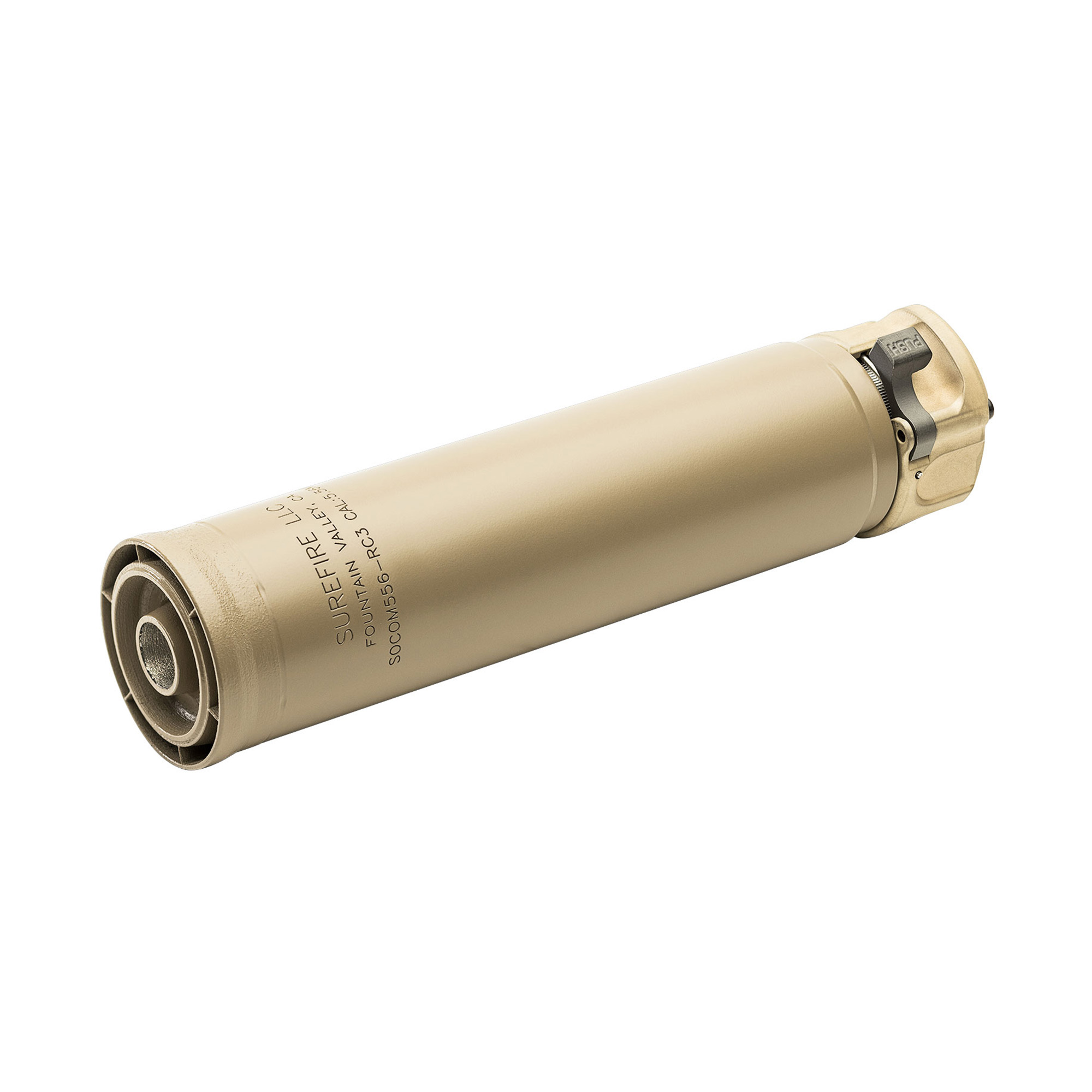 SureFire SOCOM RC3 Fast-Attach 5.56 NATO Suppressor - FDE