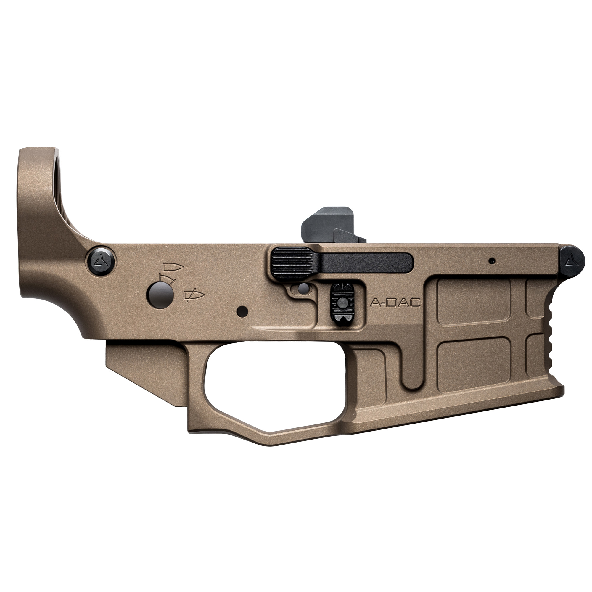 Radian A-DAC Ambidextrous Stripped AR-15 Lower Receiver - BROWN
