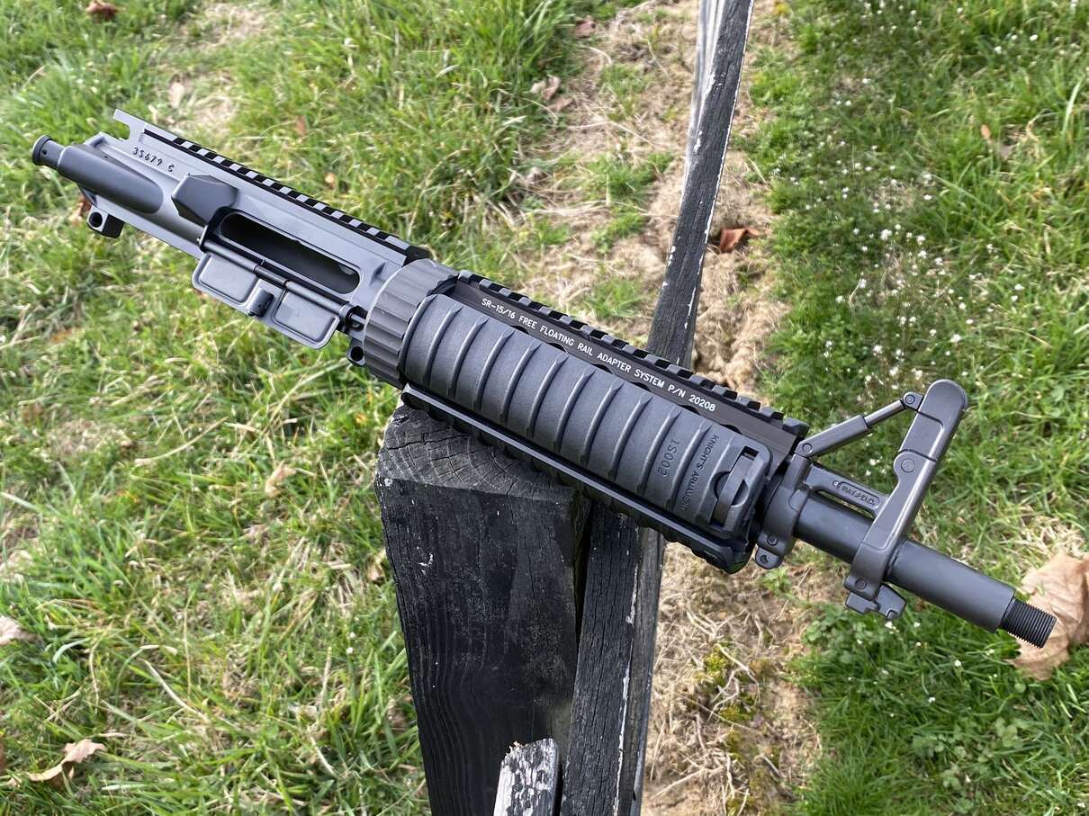 11 5 colt heavy kac free float ras a r m s front flip gas block