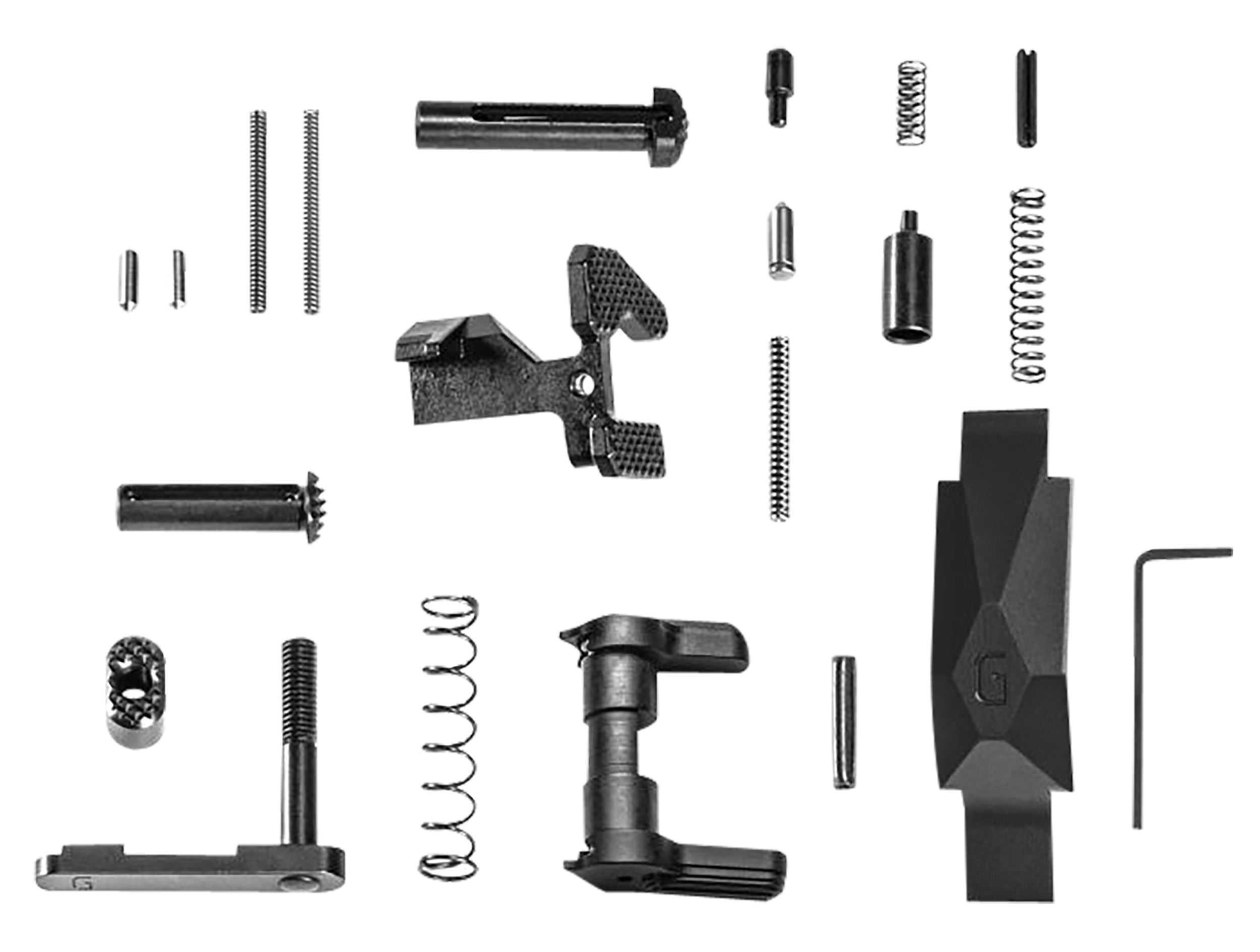 Geissele Ultra Duty Lower Parts Kit Black, Ambi Safety, Oversized Bolt Release/Catch