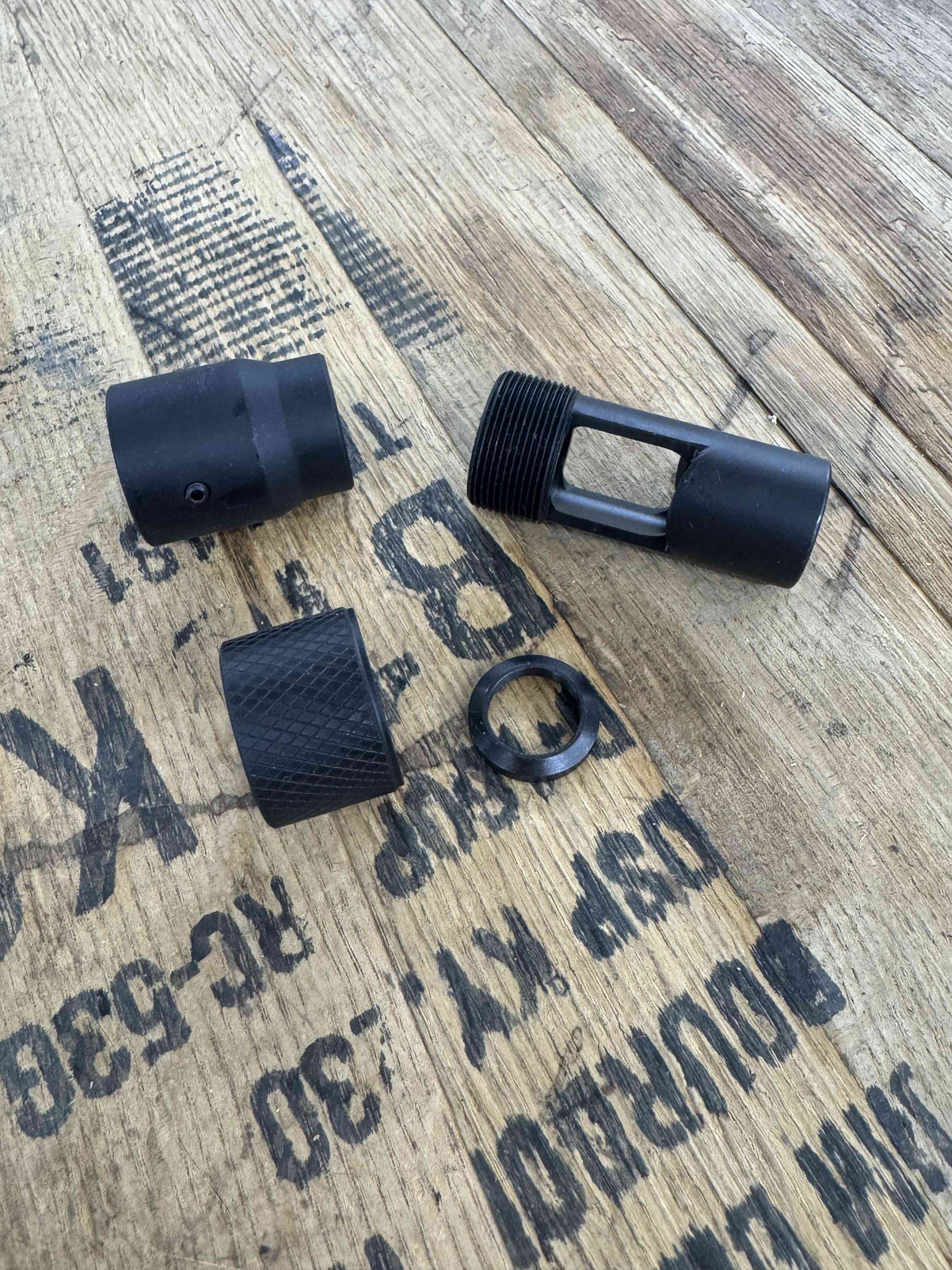 ALLEN ENGINEERING MK 12 MOD 1 THREADED MUZZLE BRAKE AND COLLAR
