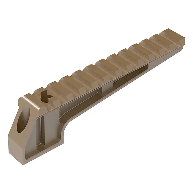 Badger Ordnance Condition One Coaxial Laser Integration Fixture (CLIF) 12 Slot Rail Tan