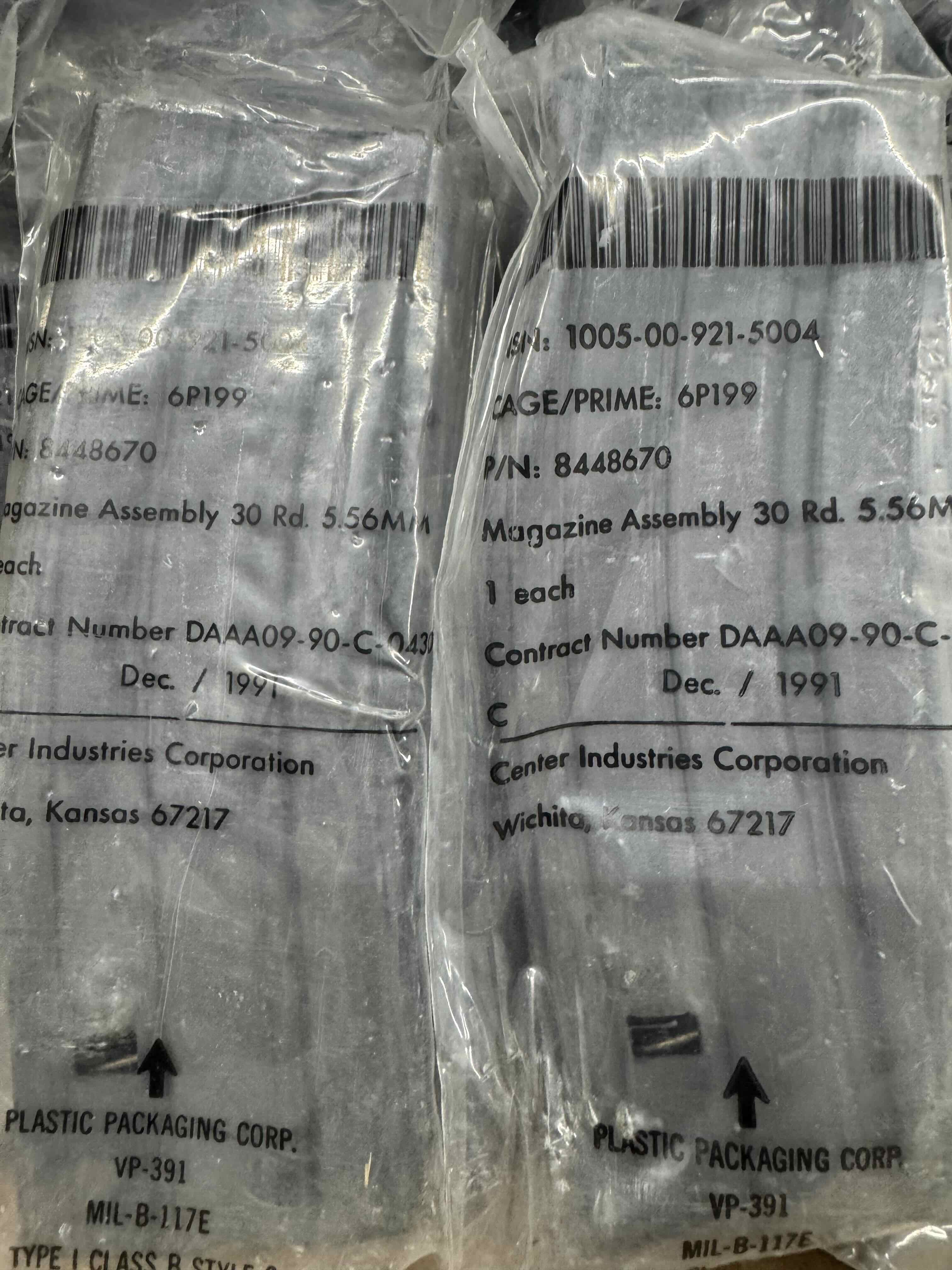 Pre-Ban AR-15 30 Round Stanag Magazine (CENTER) IN PACKAGE 1991