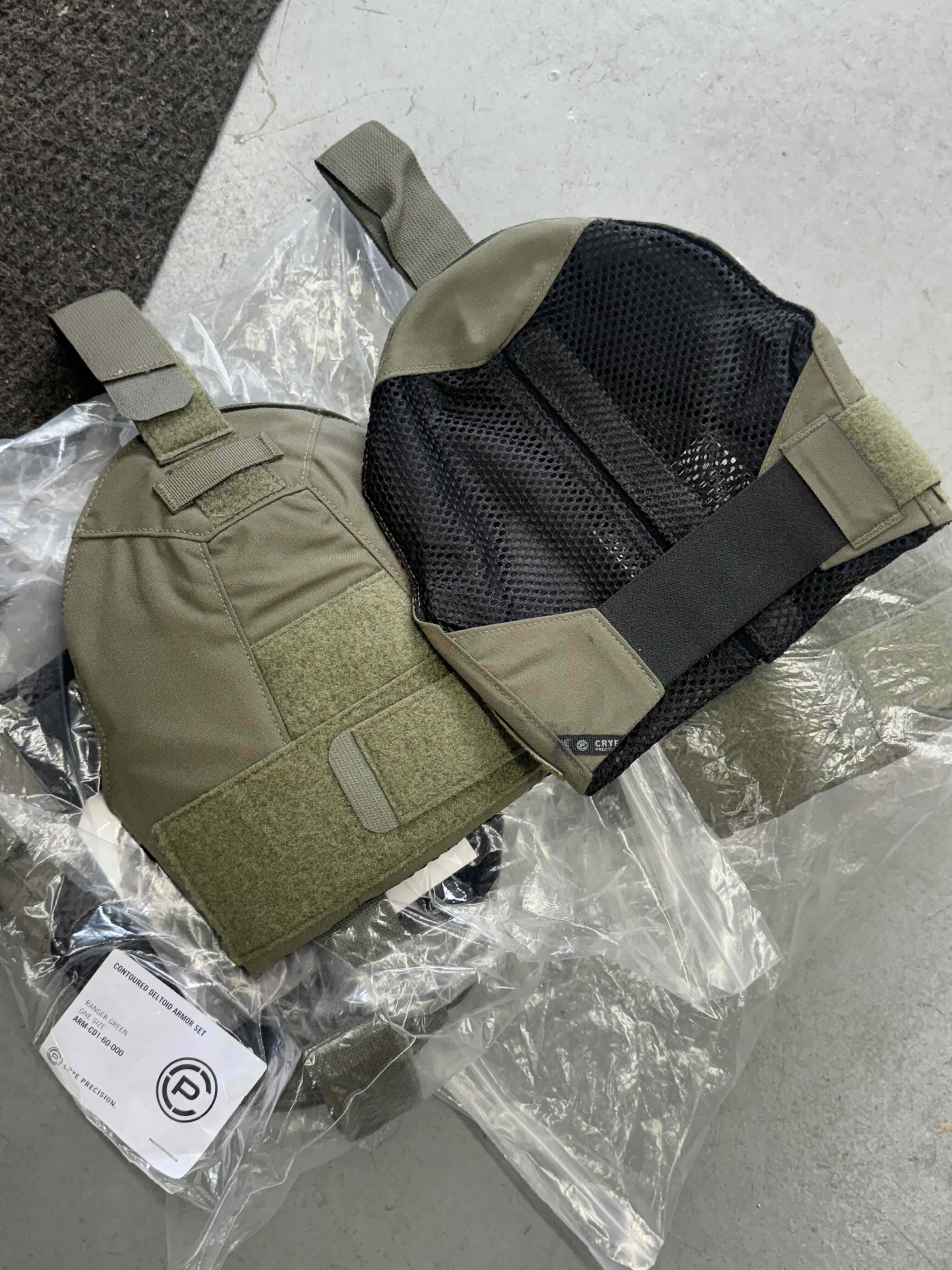 Crye Precision Contoured Deltoid Armor Set Ranger Green