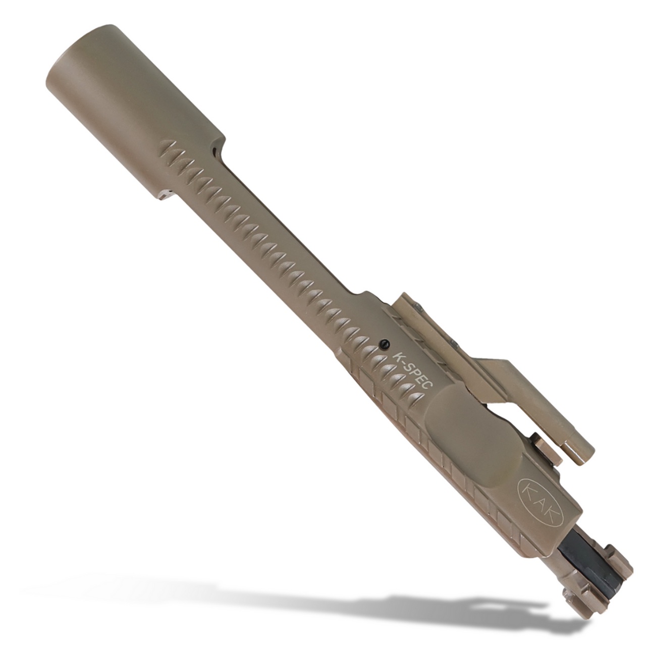 KAK K-SPEC Enhanced BCG 5.56/300BLK - Dual Ejector/Down Vent/Sand Cuts/FDE PVD/Chrome Lined
