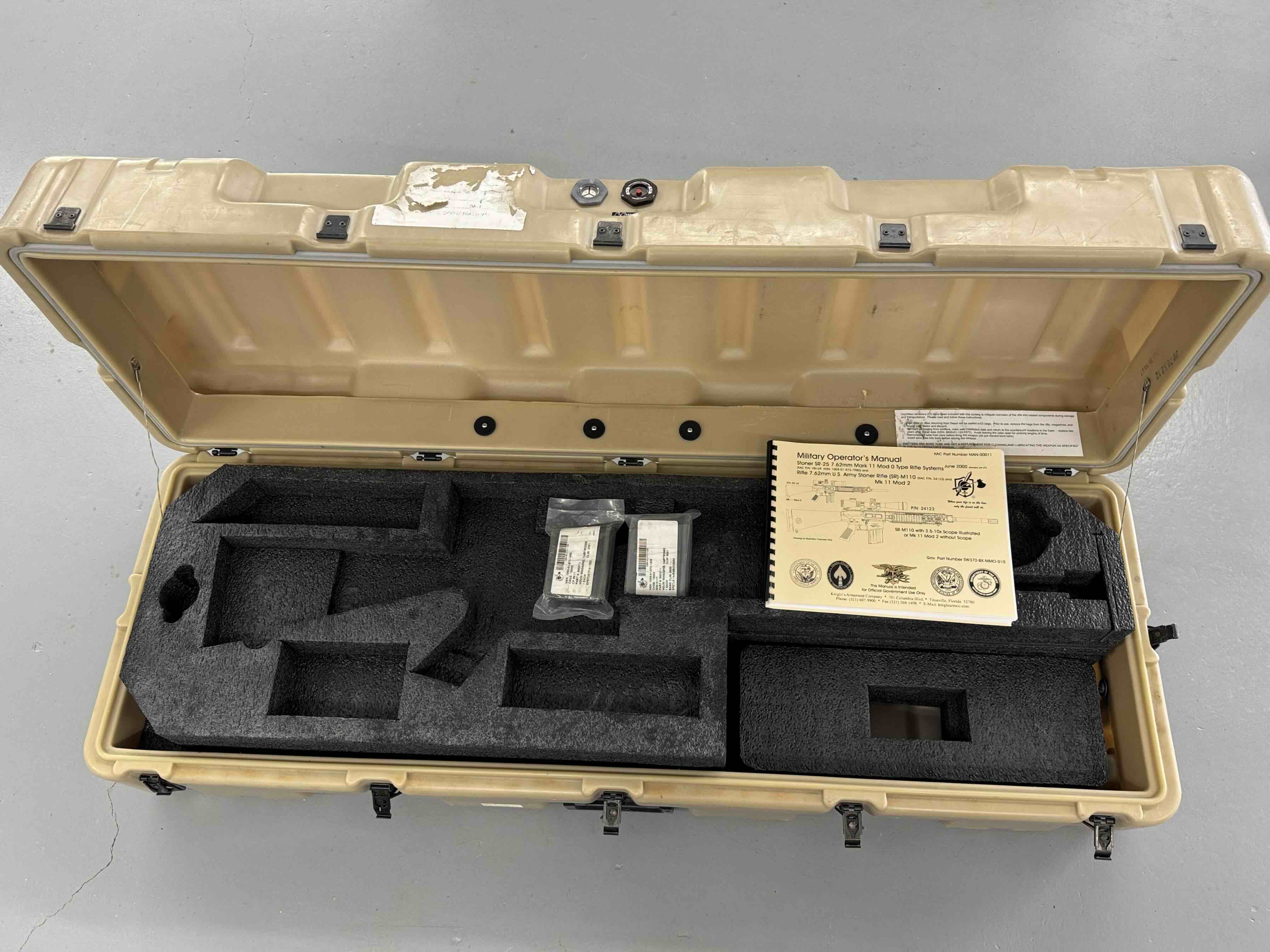 M110 Deployment Case + Manual - NEW REPRO FOAM