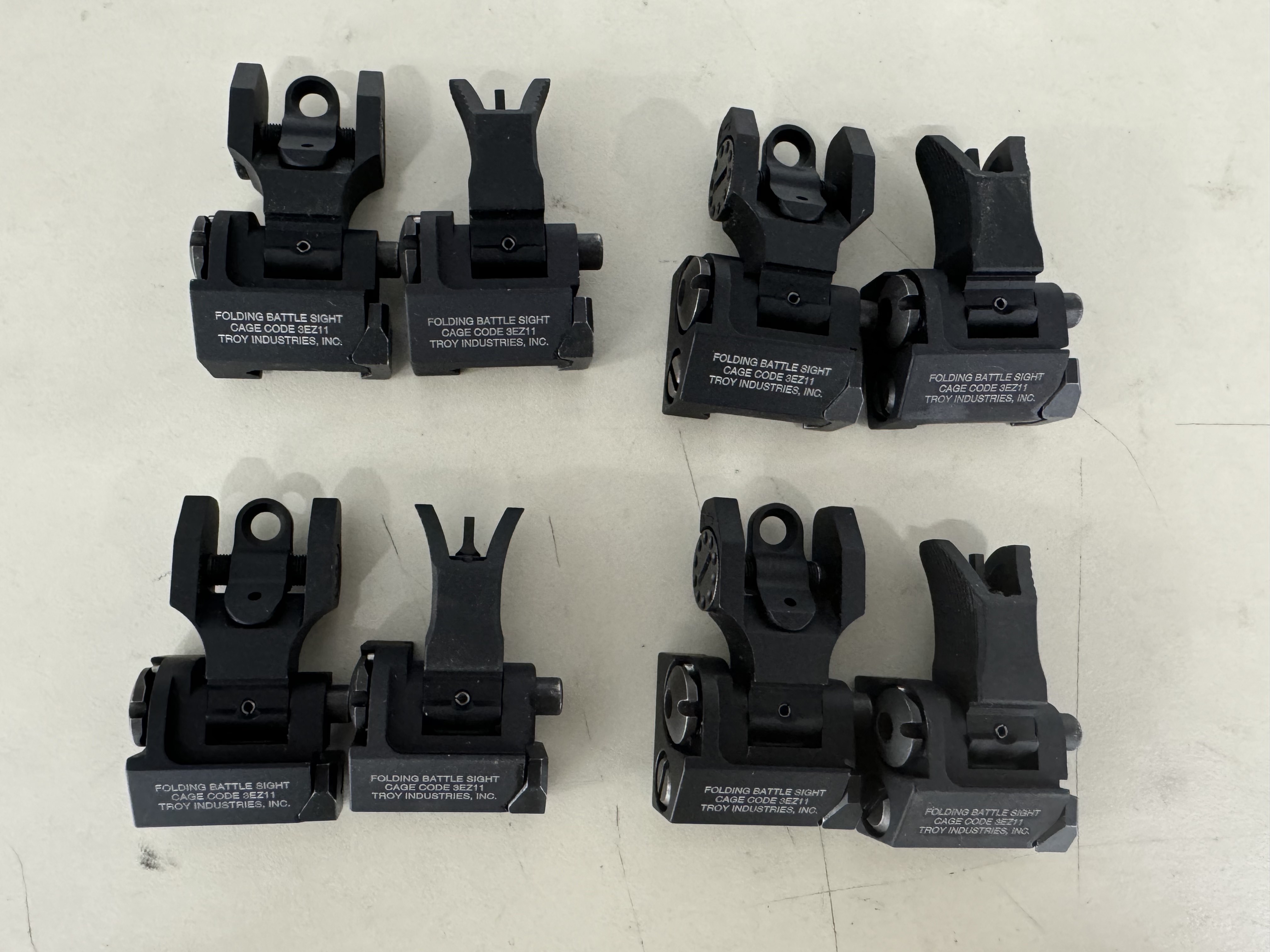 TROY BATTLESIGHT FRNT/REAR BLK (out of box)