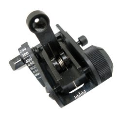 MATECH - AR-15 Flip-Up Adj USGI Backup Iron Rear Sight Black