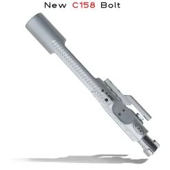K-SPEC Enhanced AR-15 BCG 5.56/ 300 BLK Dual Ejector, Side Vent, Sand Cuts, Full Chrome, C158